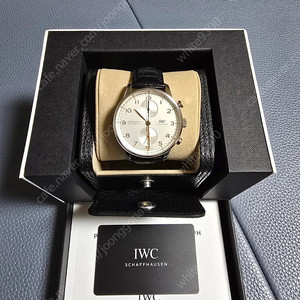 iwc 포르투기저 크로노그래프 판매 합니다