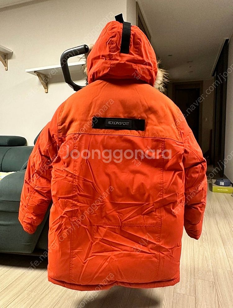 코오롱 안타티카 다운 패딩 브릭색상 100 (슬림105...--1