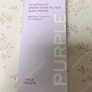 밀크터치 스노우 톤필터 선크림 오로라퍼플