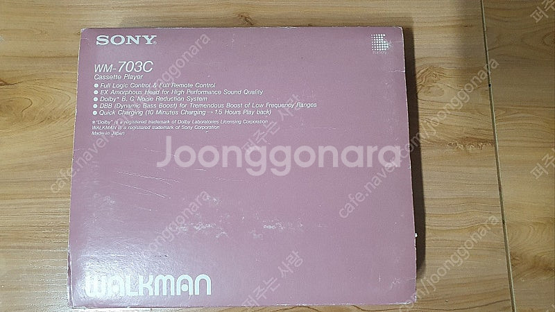 워크맨 SONY WM-703c 풀박스--4