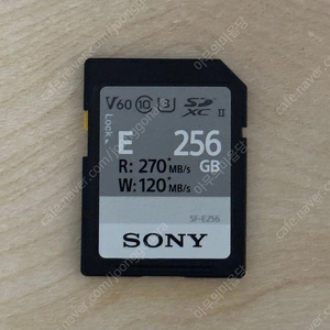 소니 sf-e256 v60 256gb sd카드