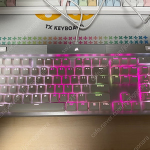 커세어 K70 RGB PRO OPX 화이트 미국판 공방 윤활흡음