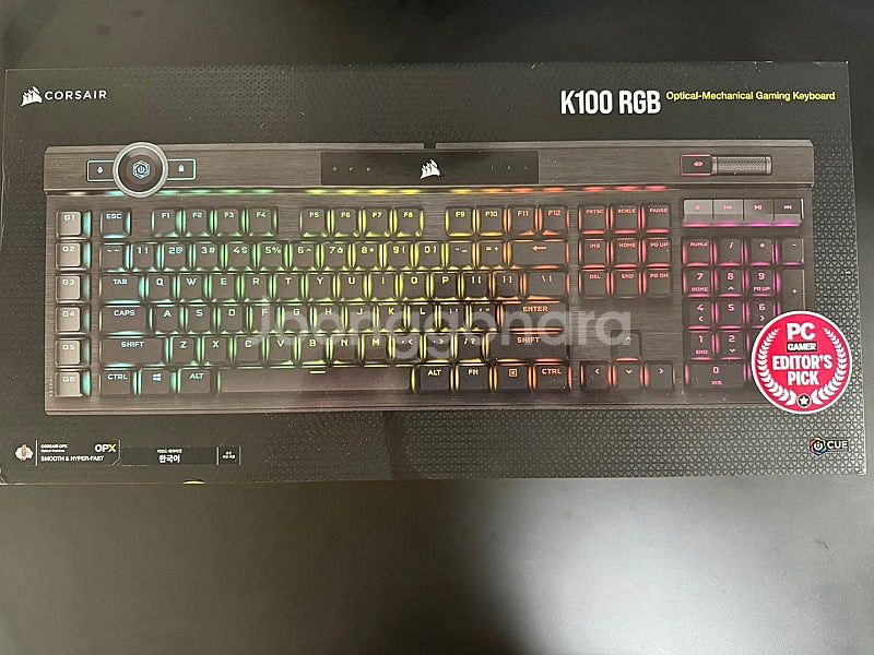 커세어 K100 OPX 광적축 키보드 팝니다--0