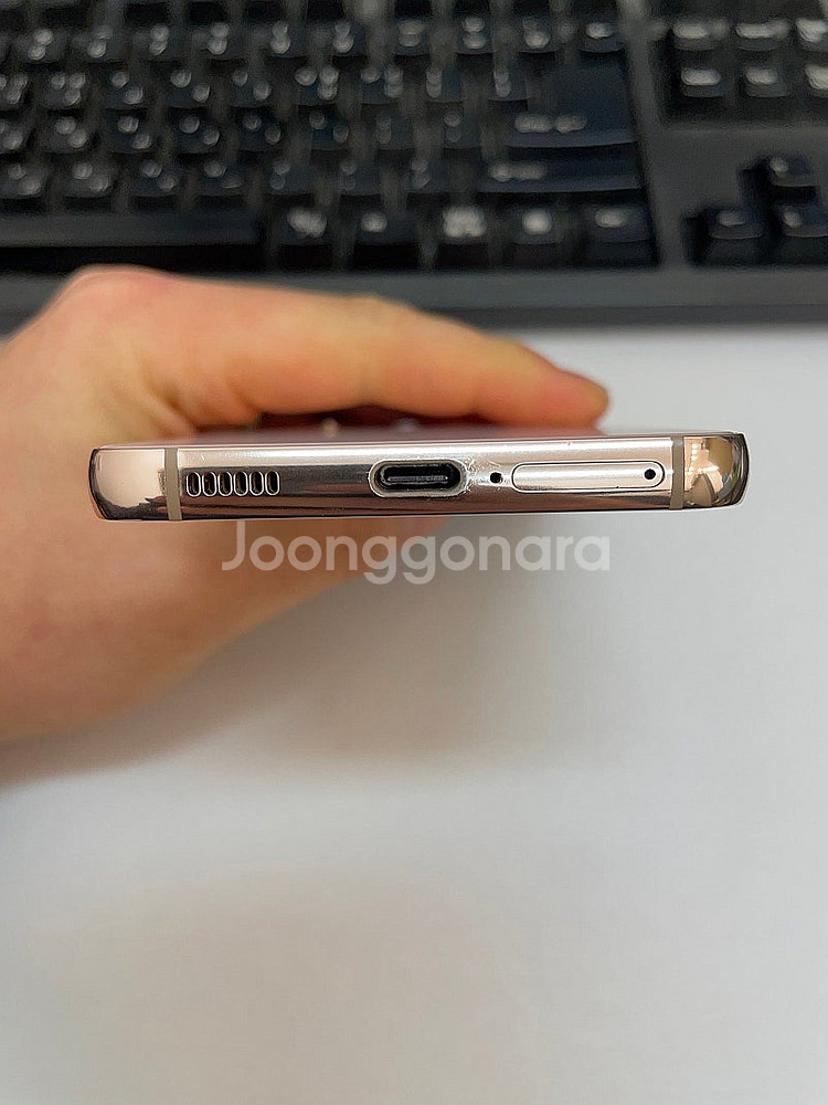 갤럭시S22 핑크골드 256GB 무잔상 상태좋은 중고3...--5