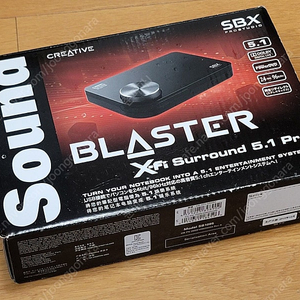 사운드 블라스터 X-Fi Surround 5.1 Pro 외장형 사운드카드 (택포)