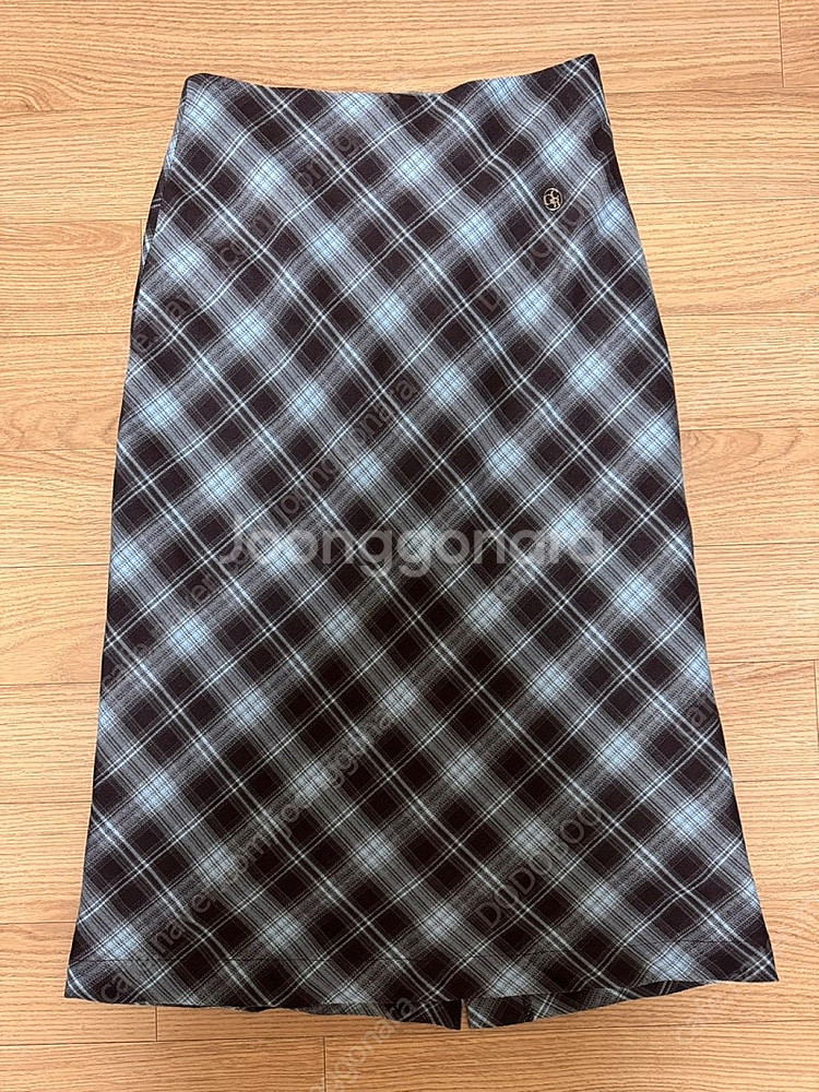 고코리 Mint Choco Check Midi Skir...--0