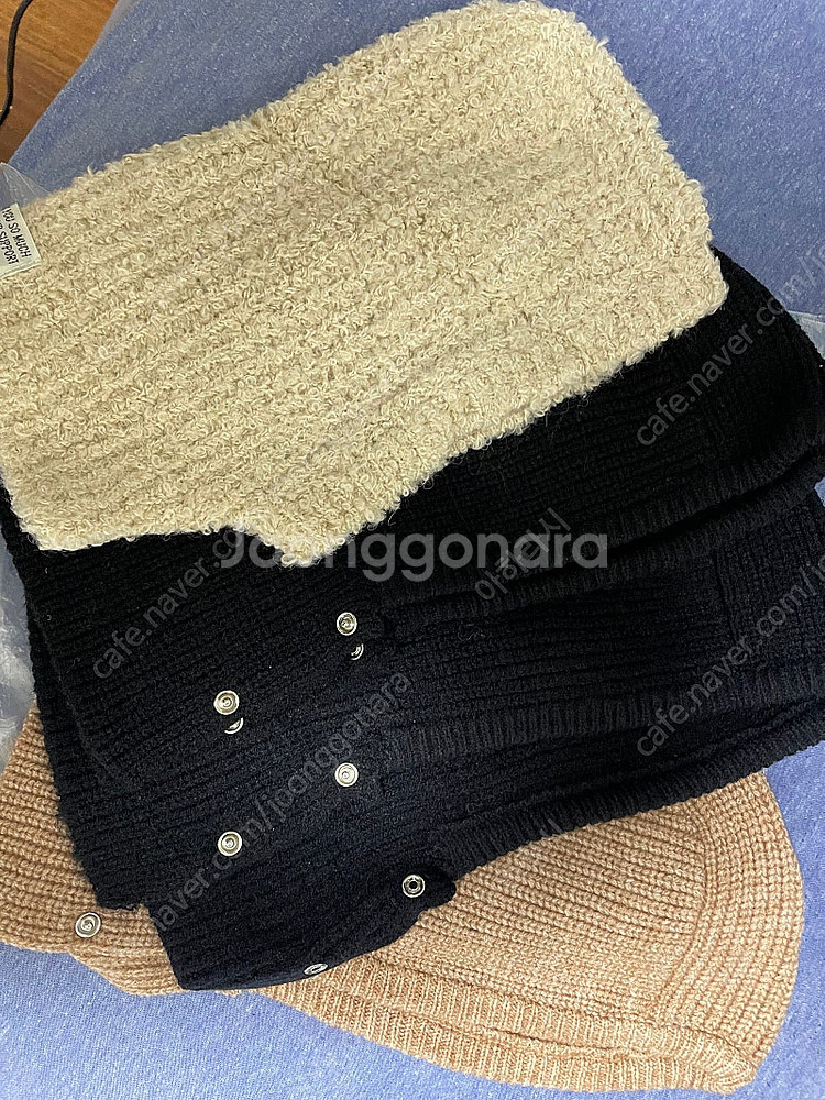 여자 바라클라바, 니트모자, 베이지, 아이보리, 블랙 총4개--0