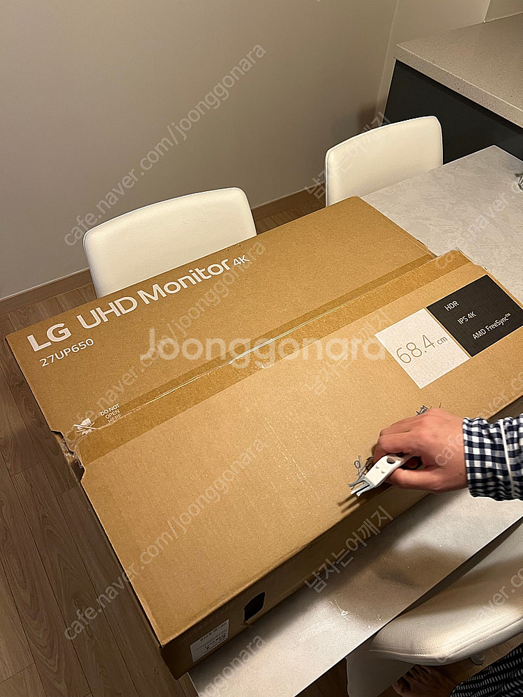 lg 모니터 27up650 4k 새상품 판매합니다--0