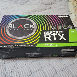 이엠텍 지포스 RTX 3070 Ti BLACK EDITION D6X 8GB 그래픽카드 판매 합니다~!!