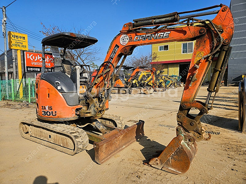 중고미니굴삭기 히타치 ZX30 포크레인 16년식 버켓3 판매--0