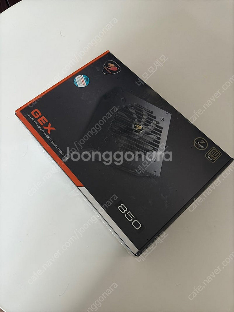 쿠거 GEX 850 풀모듈러파워 새제품 판매 8만원--0