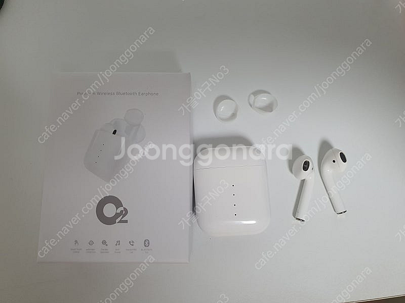 O2팟 아이팟 스타일 블루투스 이어폰 판매합니다.--0