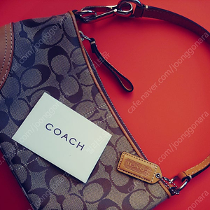 코치 Coach 클래식 시그니처 데일리 숄더 파우치 백, 거의 새상품 3만9천원