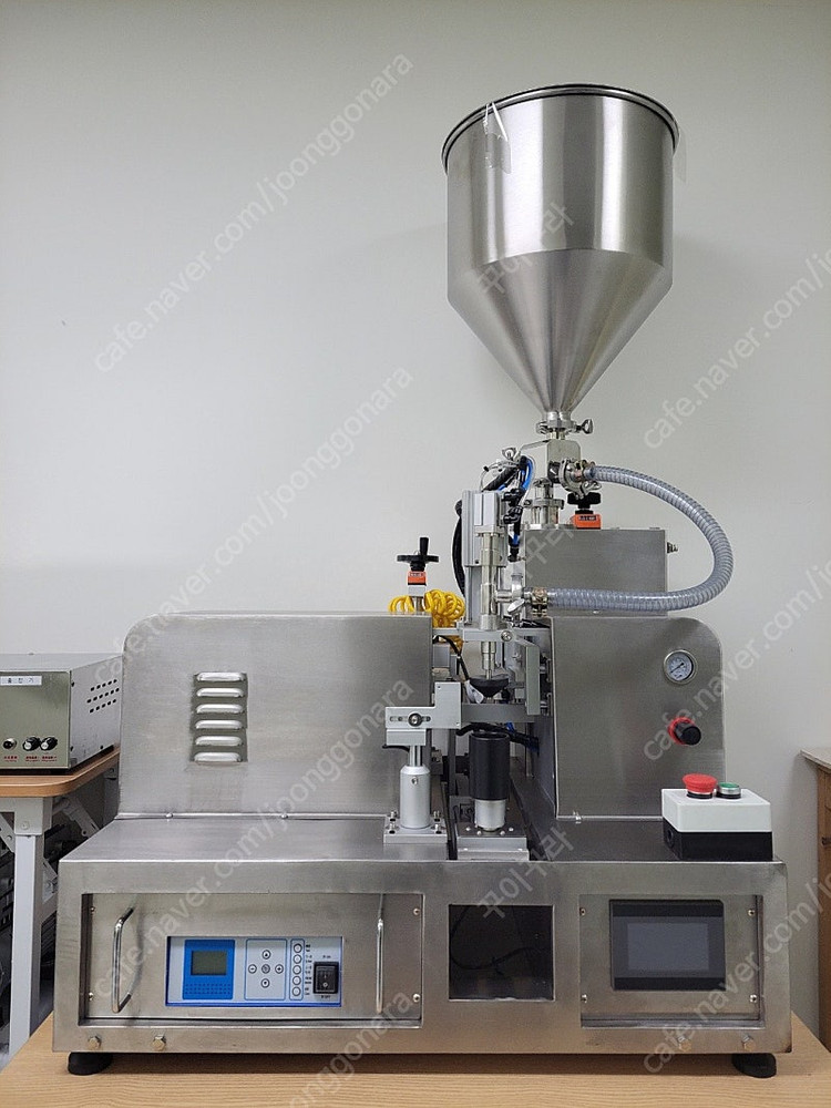 초음파 튜브 실링기 + 컷팅기 ( 라미네이트, PE튜브 접착,절단기 ) 충진기 (새제품구입후 진열만한 제품)--2