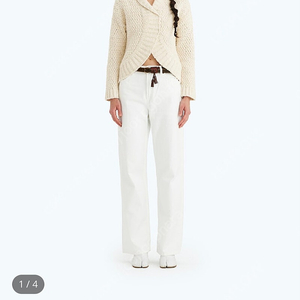 (새상품) 티에파렐 가디건 THE WAVE TEXTURED CARDIGAN OFF WHITE