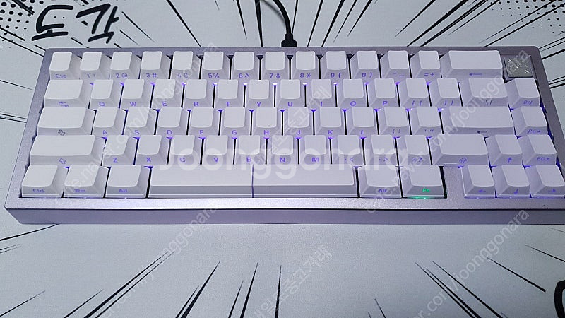 zoom65v3 라벤더 swk 캣민트 커스텀 키보드(빌...--0
