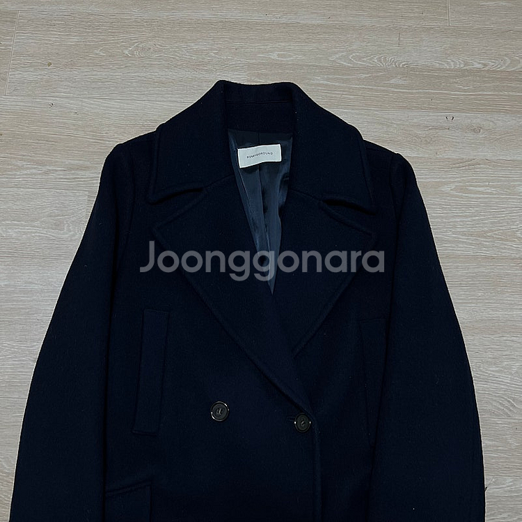 메리고라운드 핸드메이드 울 더블 코트 S/90--1