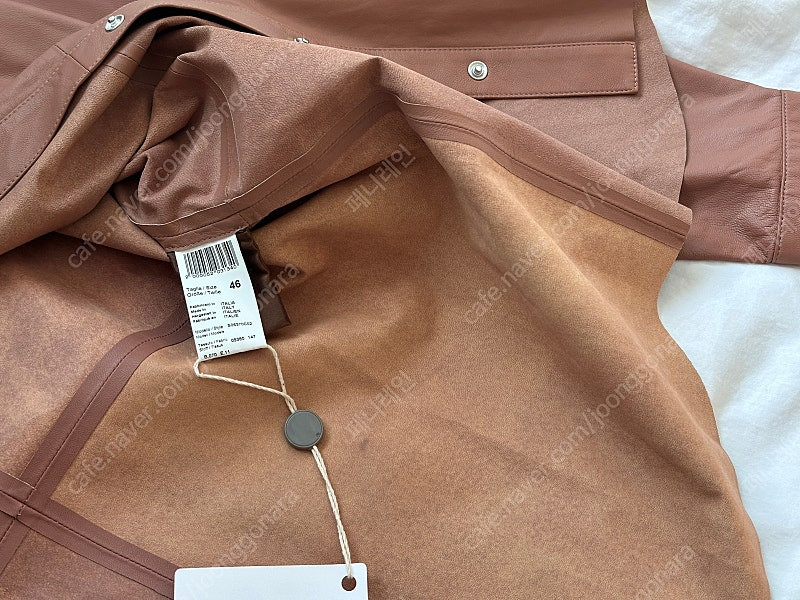 페세리코 peserico 레더 가죽 셔츠 이탈리아 명품 여성복--6