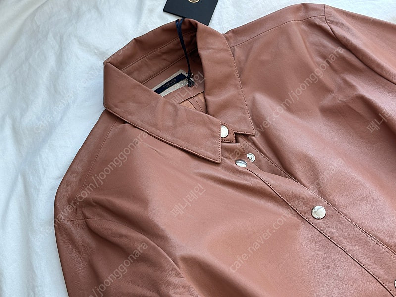 페세리코 peserico 레더 가죽 셔츠 이탈리아 명품 여성복--9