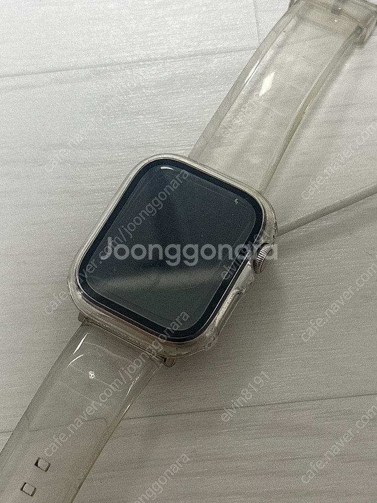 애플워치7 45mm 스테인리스 실버--0