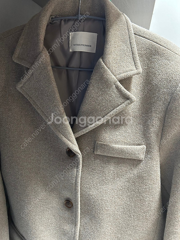 (단시간 착용)위드아웃썸머 로만자켓 그레이베이지--1