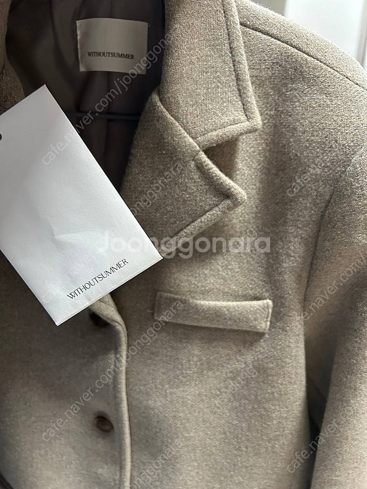 (단시간 착용)위드아웃썸머 로만자켓 그레이베이지--2