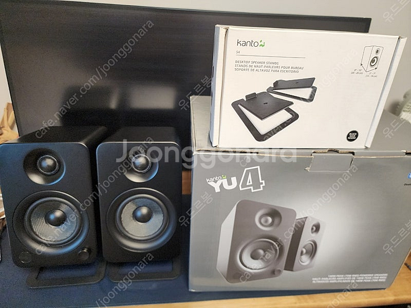 칸토 블루투스 스피커 YU4 블랙 + 정품 스탠드 S4--1