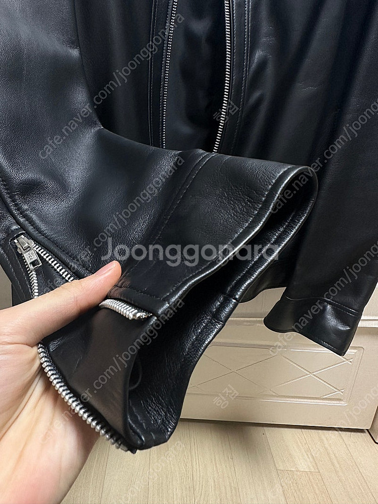 새상품) 스페로네 싱글 라이더 자켓 렘스킨 XL--4