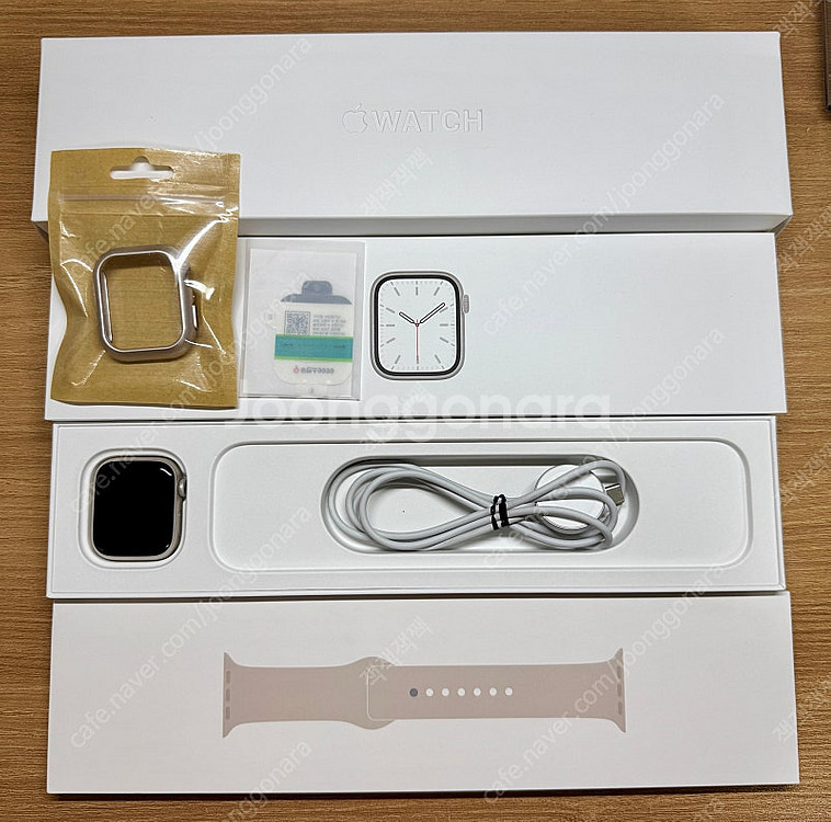 애플워치7 41mm 스타라이트 알루미늄 GPS--4