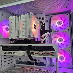 9800x3d, rtx4080 super 화이트 본체