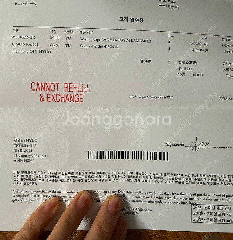 디올 디조이백 미디움--5