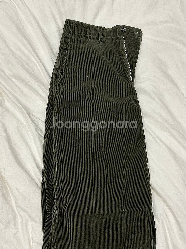 포터리 코듀로이 팬츠 카키 1사이즈--0