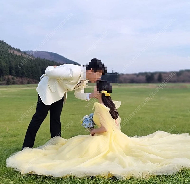 웨딩 스튜디오 유색 풍성드레스 저렴하게 넘겨요 이미지