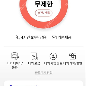 SKT 데이터 2GB 팝니다. (3500원)