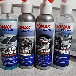 소낙스 SONAX 차량케어 XTREME4종, 차량털이개1, 번호판1