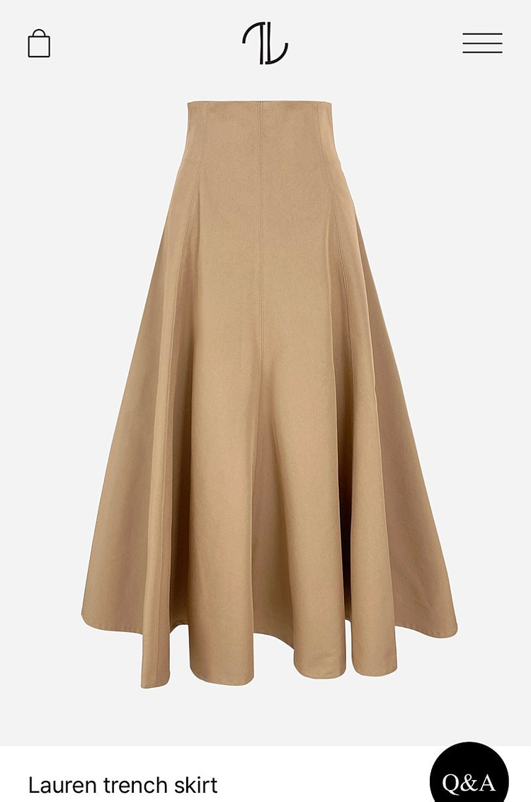 [판매] 더로랑 제작 로렌 트렌치 스커트 S 미개봉 새상품--2