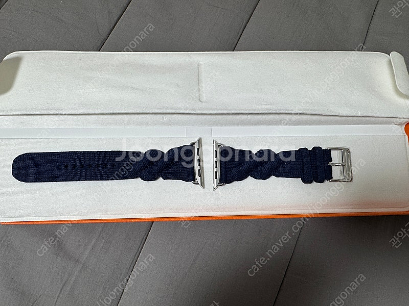 애플워치 에르메스 46mm 네이비 Torsade 싱글 ...--0