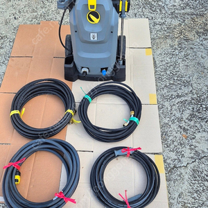 고압세척기 carcher hd 6/15m(고압호스 10m 1개, 15m 2개, 물호스 10m 1개 포함)