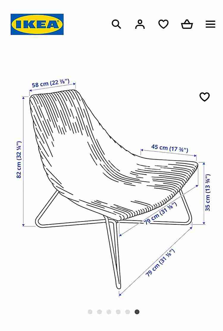 이케아 로드비켄 암체어 의자--1