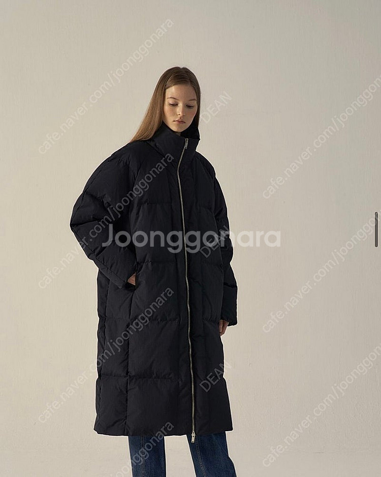 파사드패턴 구스다운 남녀공용 롱패딩--6