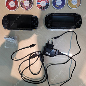 작업된psp1000+psp1005 본체부품용+umd5개+주변기기 일괄