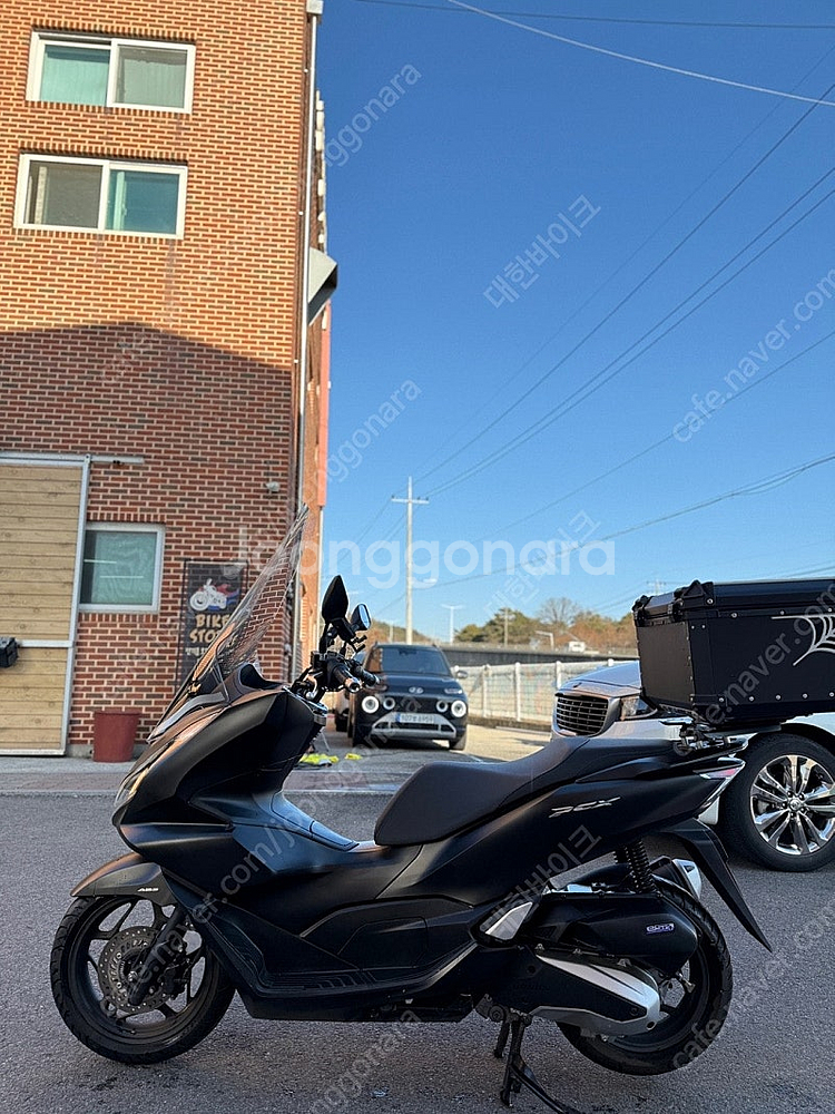 [신차보증]혼다 PCX125 ABS 23년형 4천KM 배달대행세팅 판매합니다~!--3