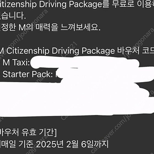 BMW 드라이빙센터 m taxi 바우처