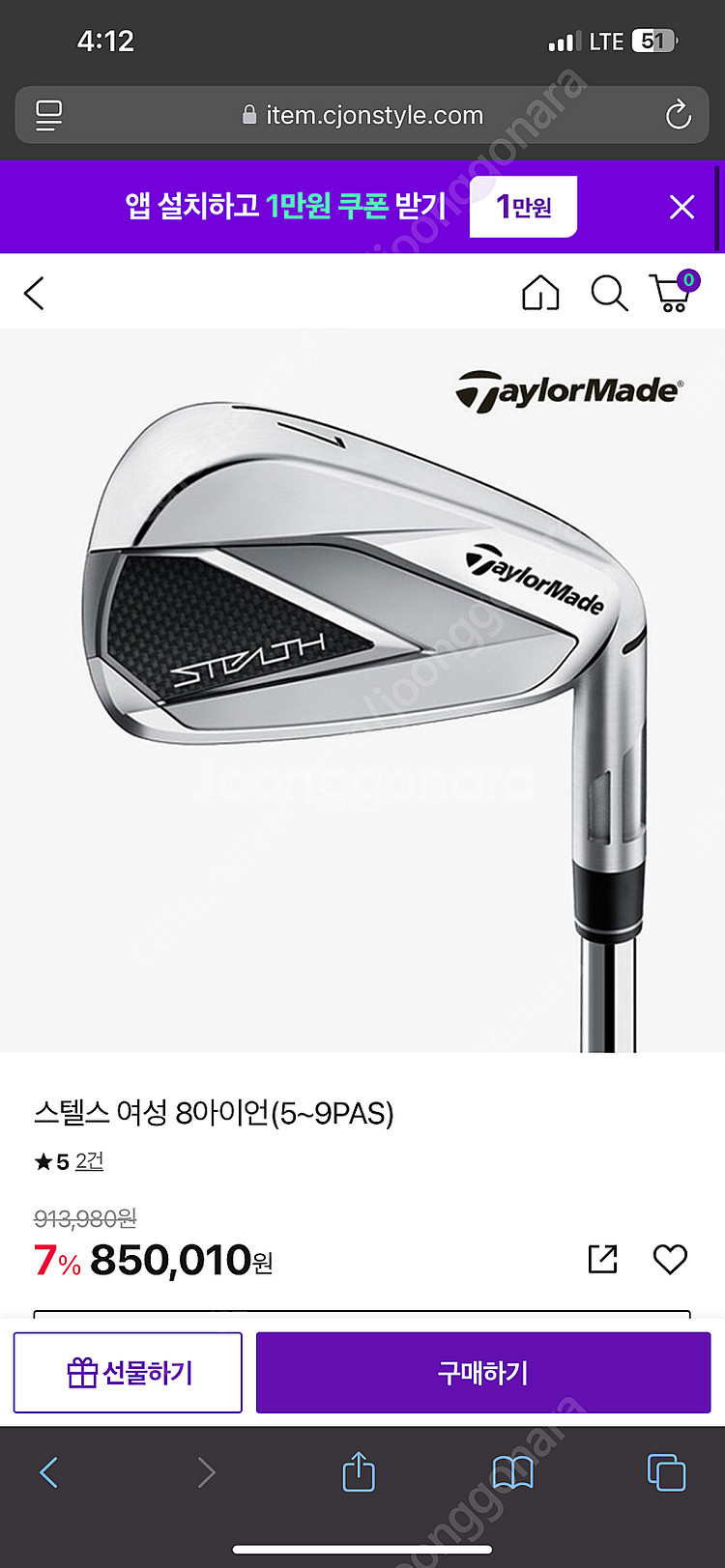 스텔스 여성 아이언--0