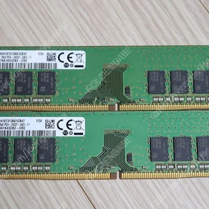 삼성 RAM 메모리 DDR4 2400T 8GB 2개 총 16 GB