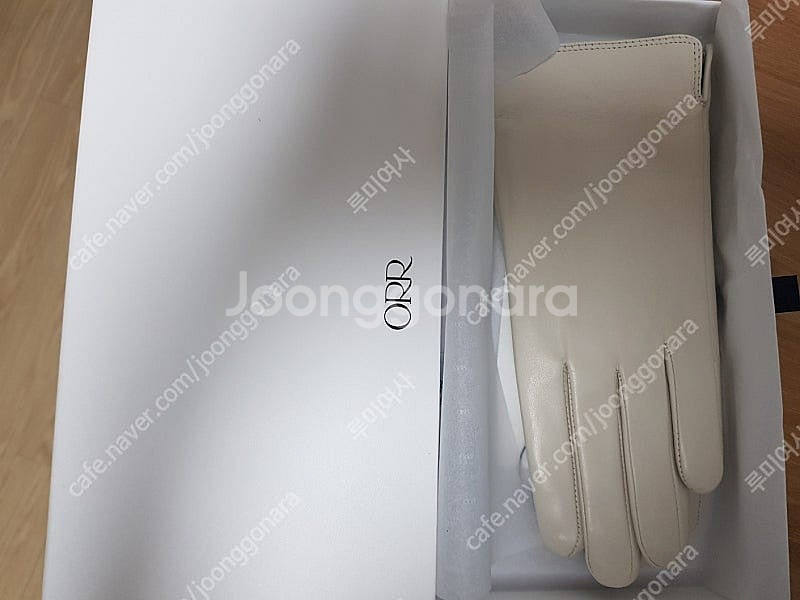 오르 램스킨 레더 장갑 아이보리 M (B품, 리퍼브)--1