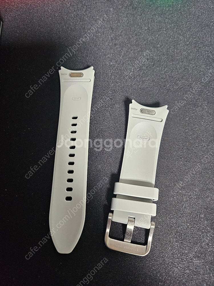 미사용 삼성 정품 비건레더스트랩 화이트 (갤럭시워치6 ...--0