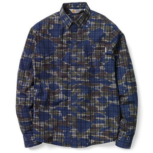 칼하트 foster shirts 엘로우 체크 M