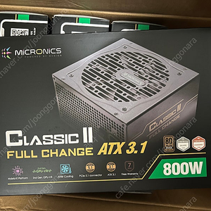 마이크로닉스 풀체인지 800W ATX3.1 파워 새제품 싸게 팝니다.