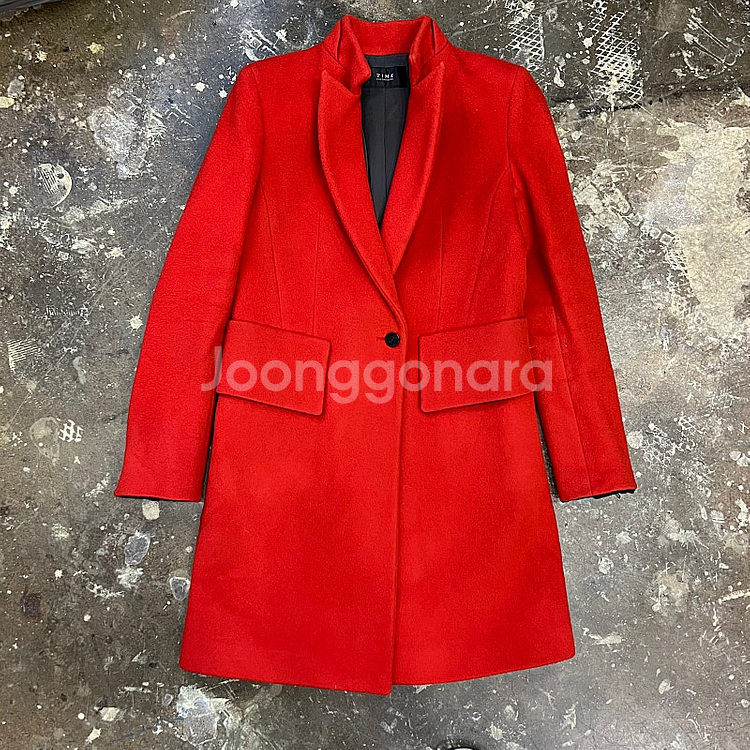 55) 한섬 타임 캐시미어 코트 울코트 시스템--0